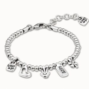 Beaded bracelet with charms